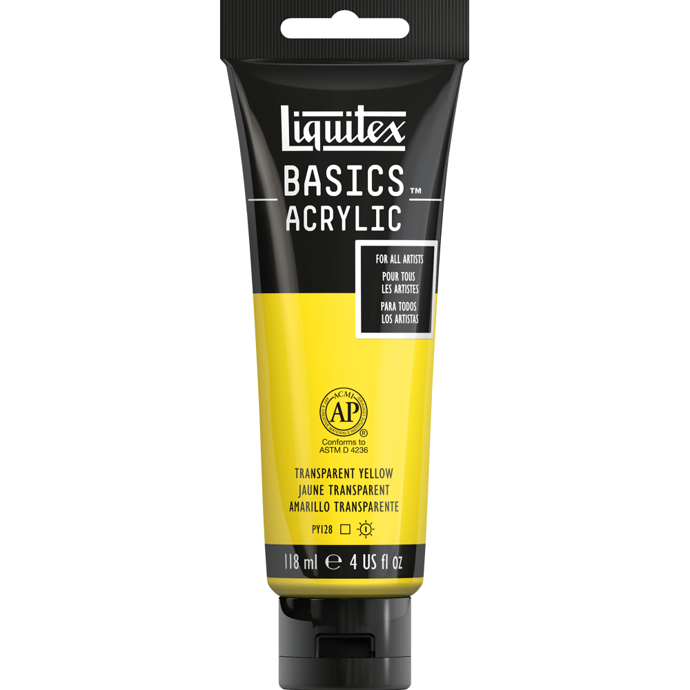 Tinta Acrílica Liquitex Basics 118ml 045 Transparent Yellow