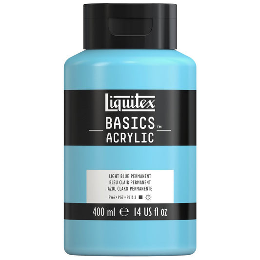 Tinta Acrílica Liquitex Basics 400ml 717 Light Blue Permanent