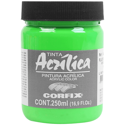 Tinta Acrílica Corfix 250ml Fluorescente