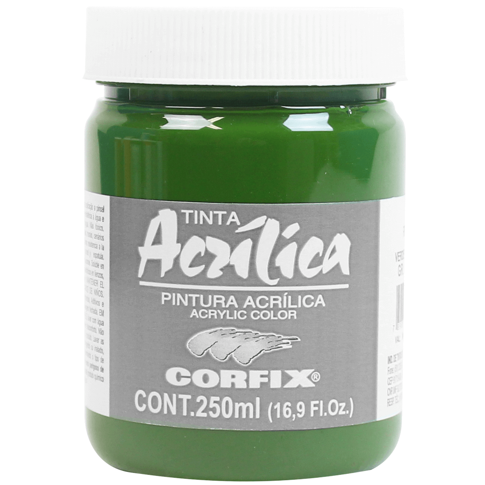 Tinta Acrílica Corfix 250ml 111 Verde Oliva G1