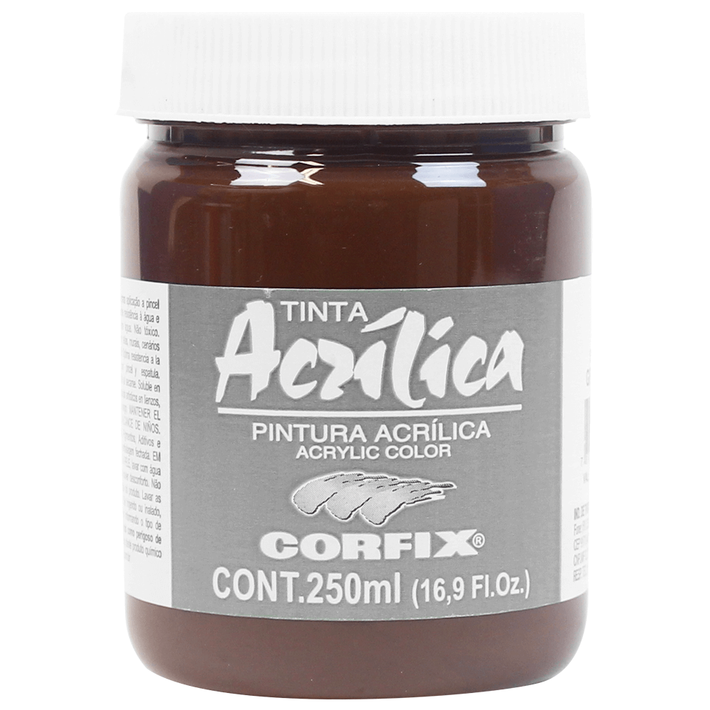 Tinta Acrílica Corfix 250ml 118 Sépia G1