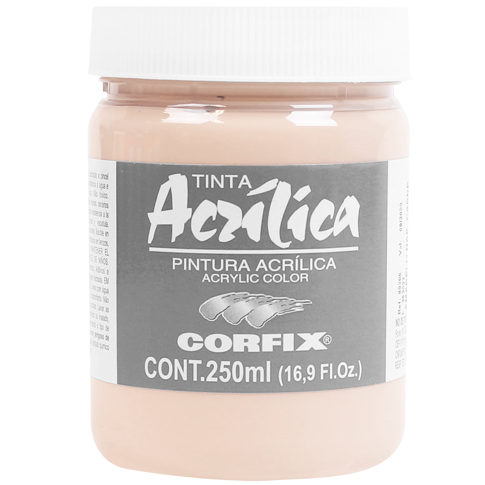 Tinta Acrílica Corfix 250ml  49 Amarelo Nápoles Carne G1