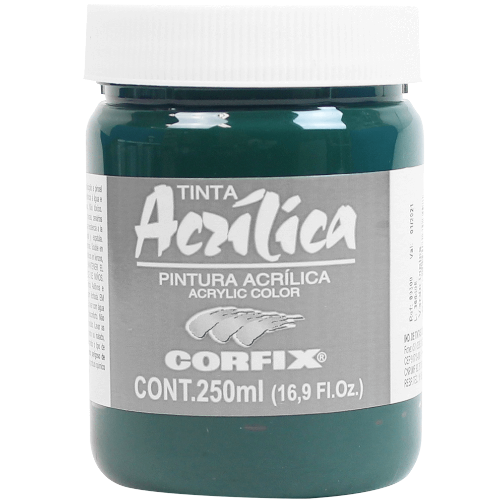 Tinta Acrílica Corfix 250ml  75 Verde Inglês G1