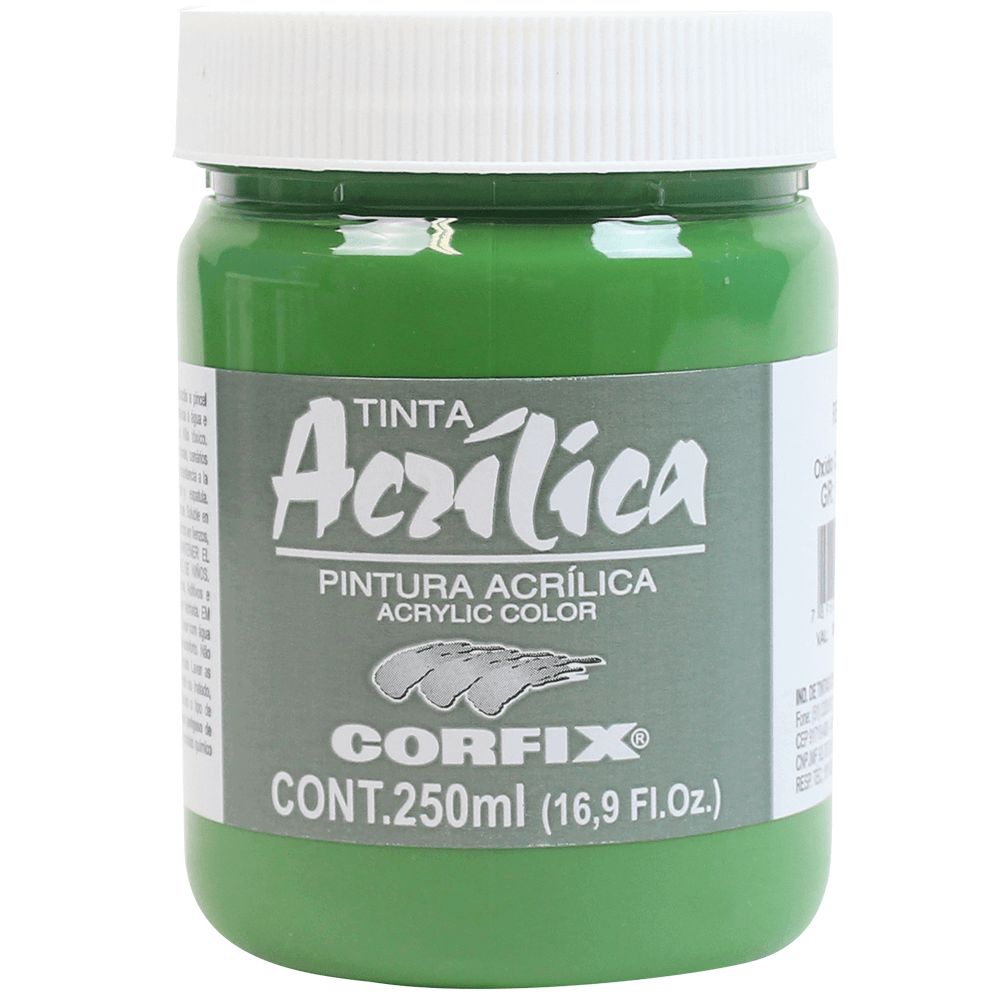 Tinta Acrílica Corfix 250ml 80 Verde Óxido Cromo G1