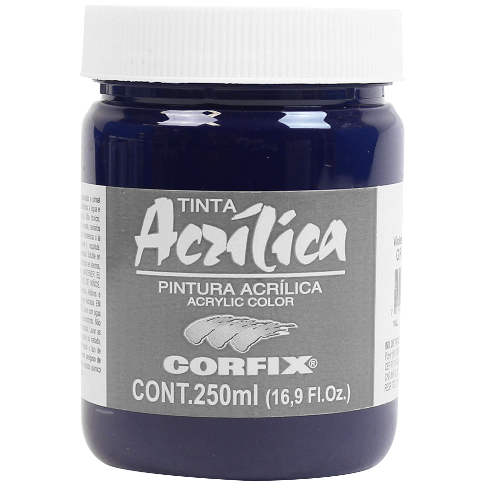 Tinta Acrílica Corfix 250ml  81 Violeta Permanente G2