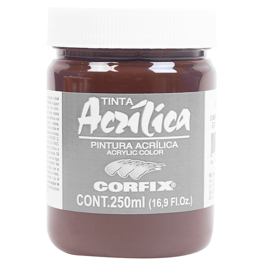 Tinta Acrílica Corfix 250ml  83 Sombra Queimada G1