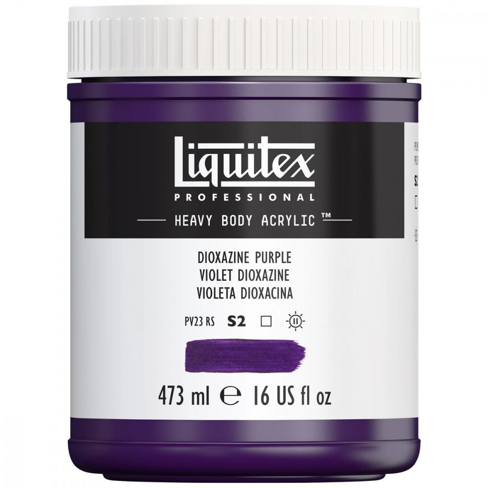Tinta Acrílica Liquitex Heavy Body 186 Dioxazine Purple 473ml 