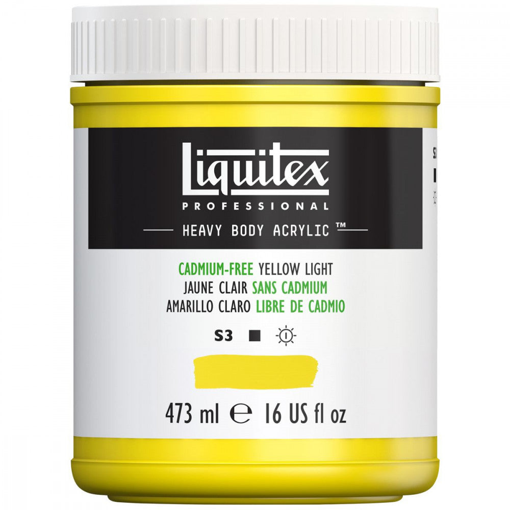 Tinta Acrílica Liquitex Heavy Body 889 Cadmium Free Yellow Light 473ml