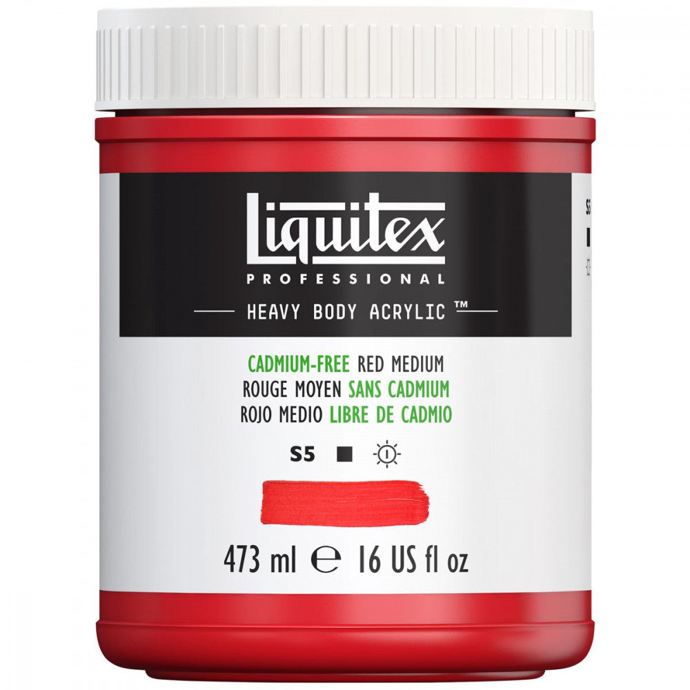 Tinta Acrílica Liquitex Heavy Body 894 Cadmium Free Red Medium 473ml