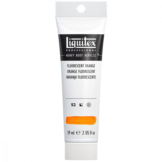 Tinta Acrílica Liquitex Heavy Body 982 Fluorescent Orange 59ml