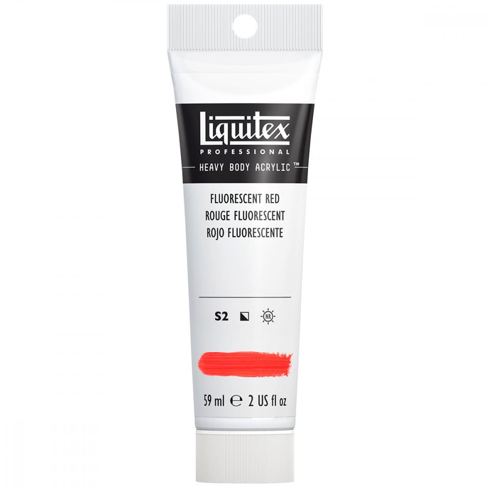 Tinta Acrílica Liquitex Heavy Body 983 Fluorescent Red 59ml