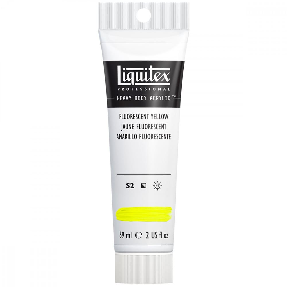 Tinta Acrílica Liquitex Heavy Body 981 Fluorescent Yellow 59ml