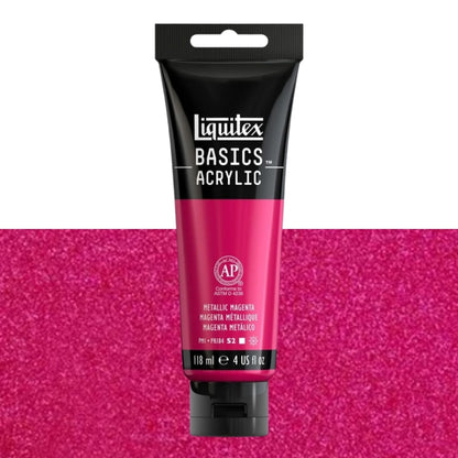 Tinta Acrílica Liquitex Basics 118ml Tom Metálico