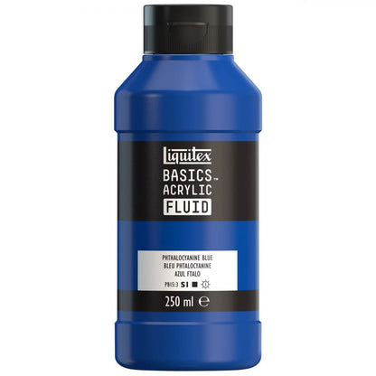Tinta Acrílica Liquitex Basics Fluid 250ml Phthalocyanine Blue