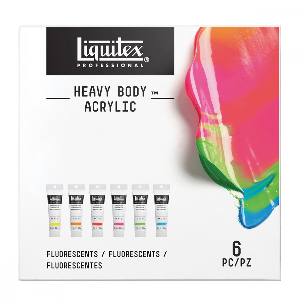 Tinta Acrílica Liquitex Heavy Body 59ml 06 Cores Fluorescentes