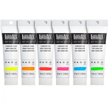 Tinta Acrílica Liquitex Heavy Body 59ml 06 Cores Fluorescentes