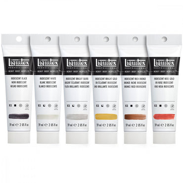 Tinta Acrílica Liquitex Heavy Body 59ml 06 Cores Iridescentes