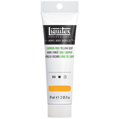 Tinta Acrílica Liquitex Heavy Body S4 Cadmium Free Yellow Deep 59ml