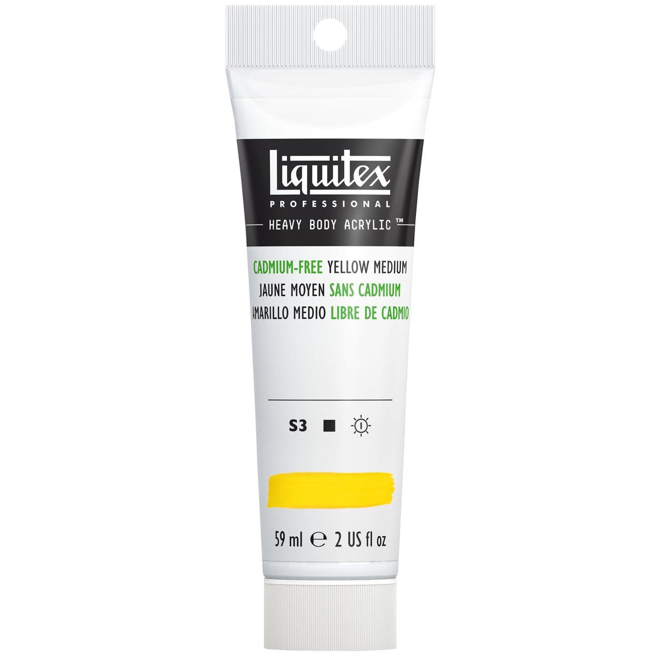 Tinta Acrílica Liquitex Heavy Body S3 890 Cadmium Free Yellow Medium 59ml