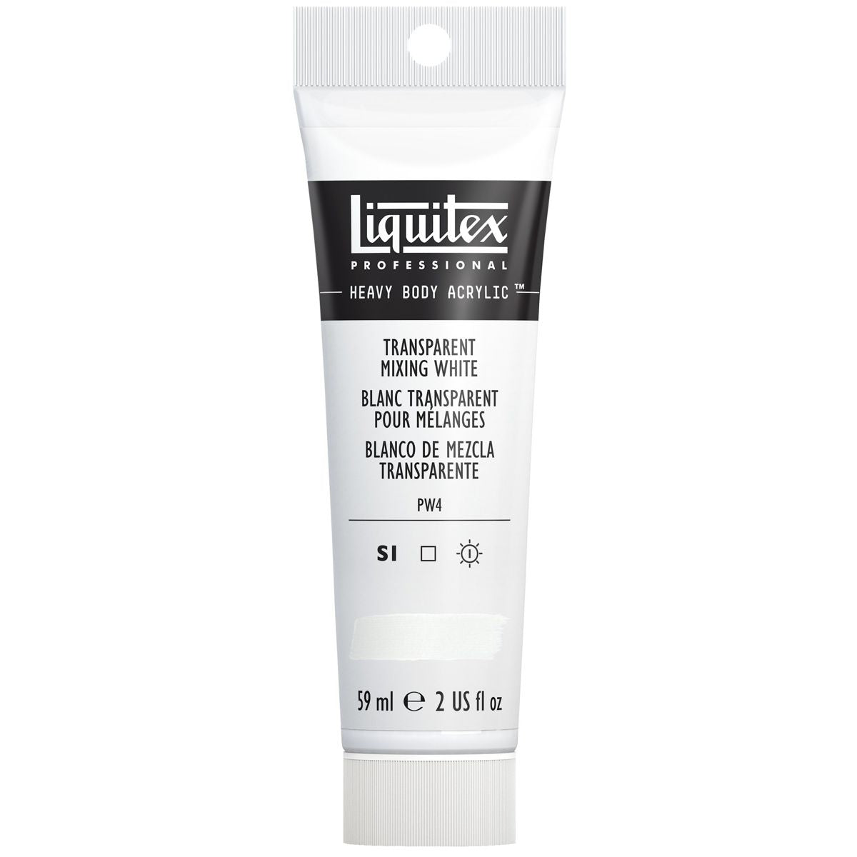 Tinta Acrílica Liquitex Heavy Body 430 Transparent Mixing White 59ml