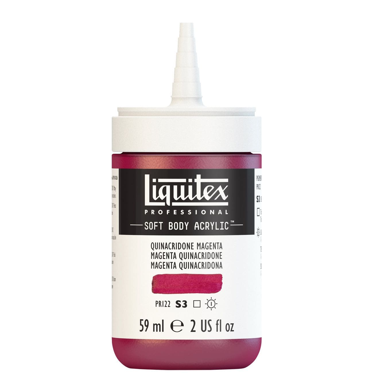 Tinta Acrílica Liquitex Soft Body 59ml S3 114 Quinacridone Magenta