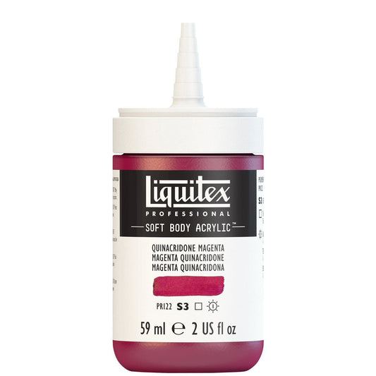 Tinta Acrílica Liquitex Soft Body 59ml S3 114 Quinacridone Magenta