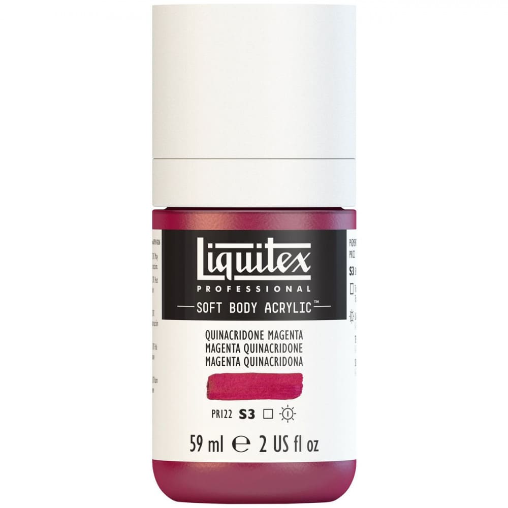 Tinta Acrílica Liquitex Soft Body 59ml S3 114 Quinacridone Magenta
