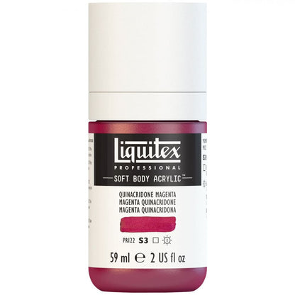 Tinta Acrílica Liquitex Soft Body 59ml S3 114 Quinacridone Magenta