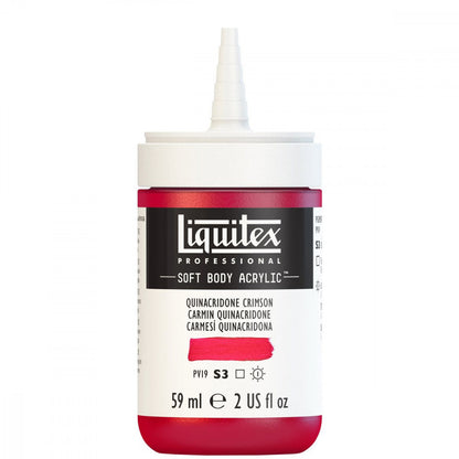 Tinta Acrílica Liquitex Soft Body 59ml S3 110 Quinacridone Crimson