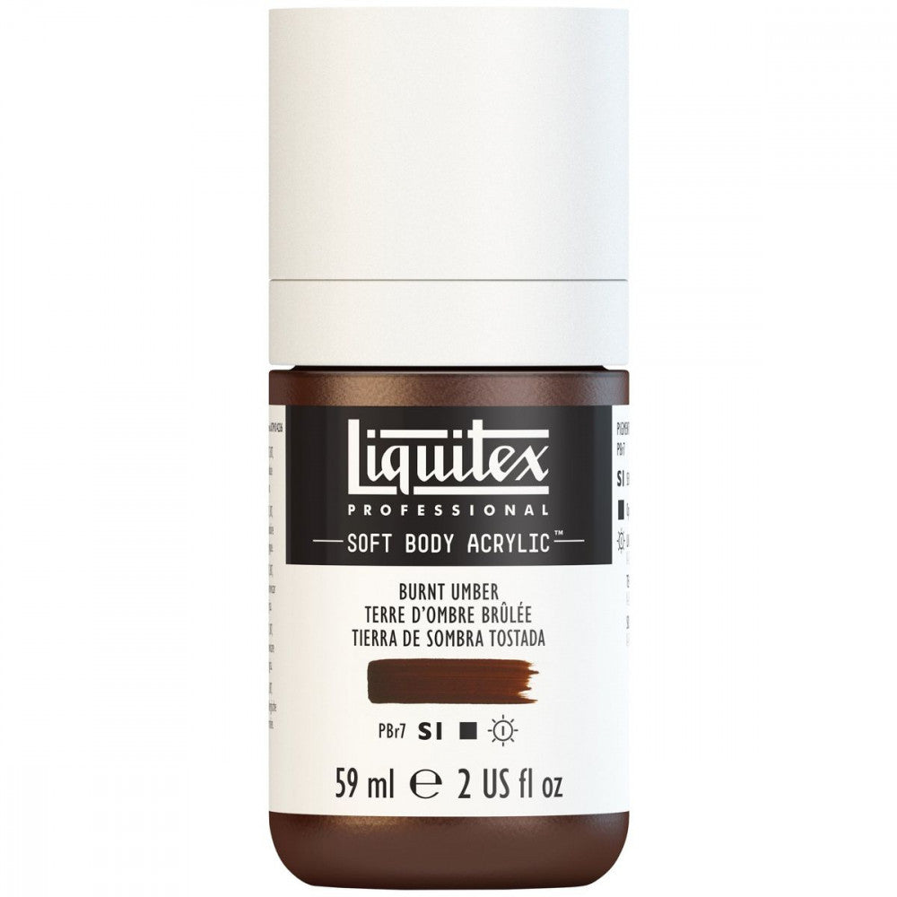 Tinta Acrílica Liquitex Soft Body 59ml S1 128 Burnt Umber