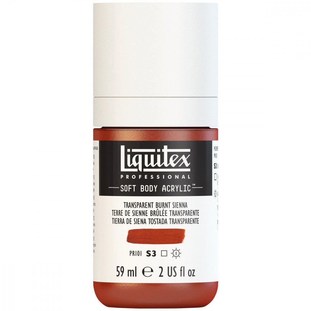 Tinta Acrílica Liquitex Soft Body 59ml S3 129 Transparent Burnt Sienna