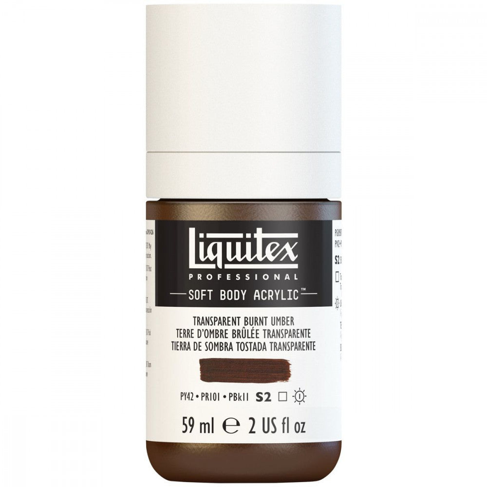 Tinta Acrílica Liquitex Soft Body 59ml S2 130 Transparent Burnt Umber