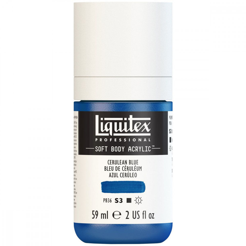 Tinta Acrílica Liquitex Soft Body 59ml S3 164 Cerulean Blue