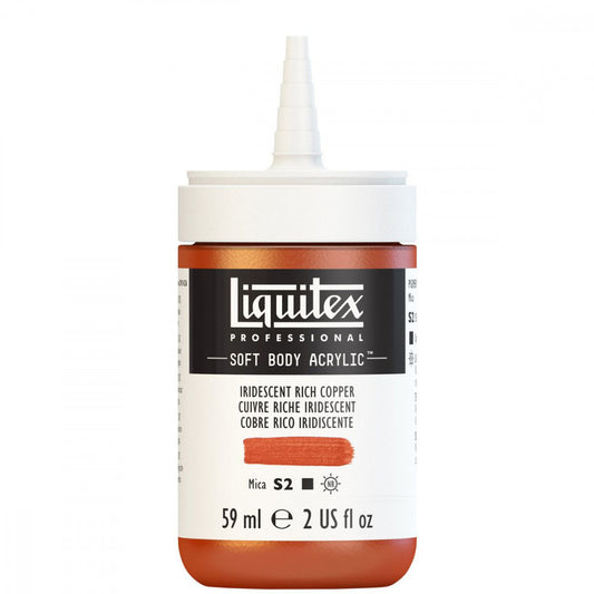 Tinta Acrílica Liquitex Soft Body 59ml S2 230 Iridescent Rich Copper