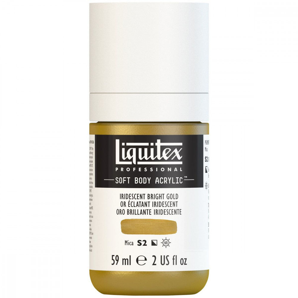 Tinta Acrílica Liquitex Soft Body 59ml S2 234 Iridescent Bright Gold
