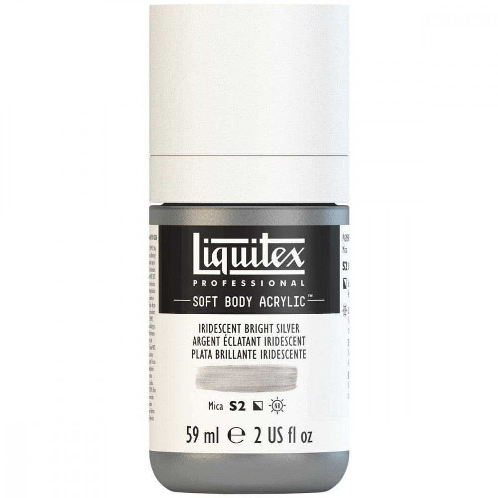 Tinta Acrílica Liquitex Soft Body 59ml S2 236 Iridescent Bright Silver