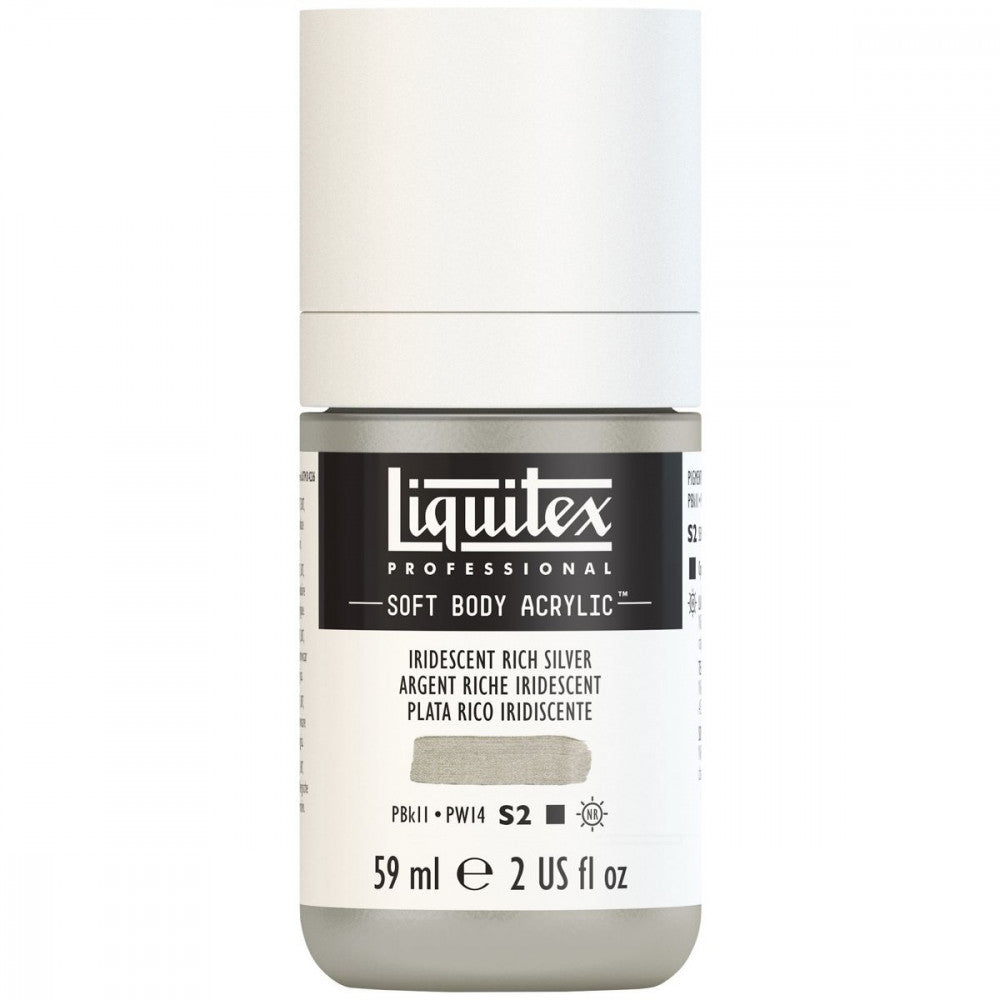 Tinta Acrílica Liquitex Soft Body 59ml S2 239 Iridescent Rich Silver