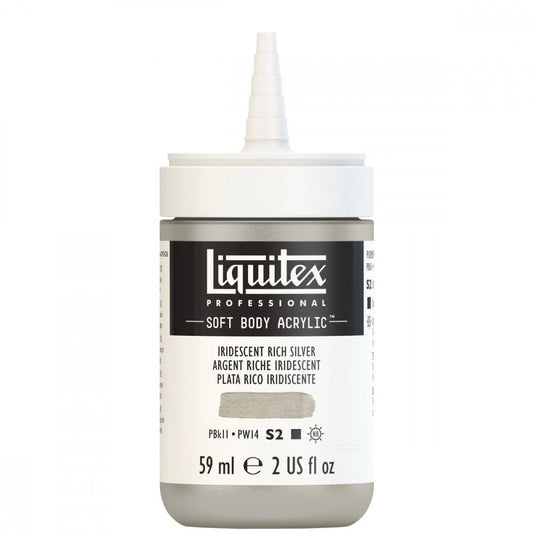 Tinta Acrílica Liquitex Soft Body 59ml S2 239 Iridescent Rich Silver