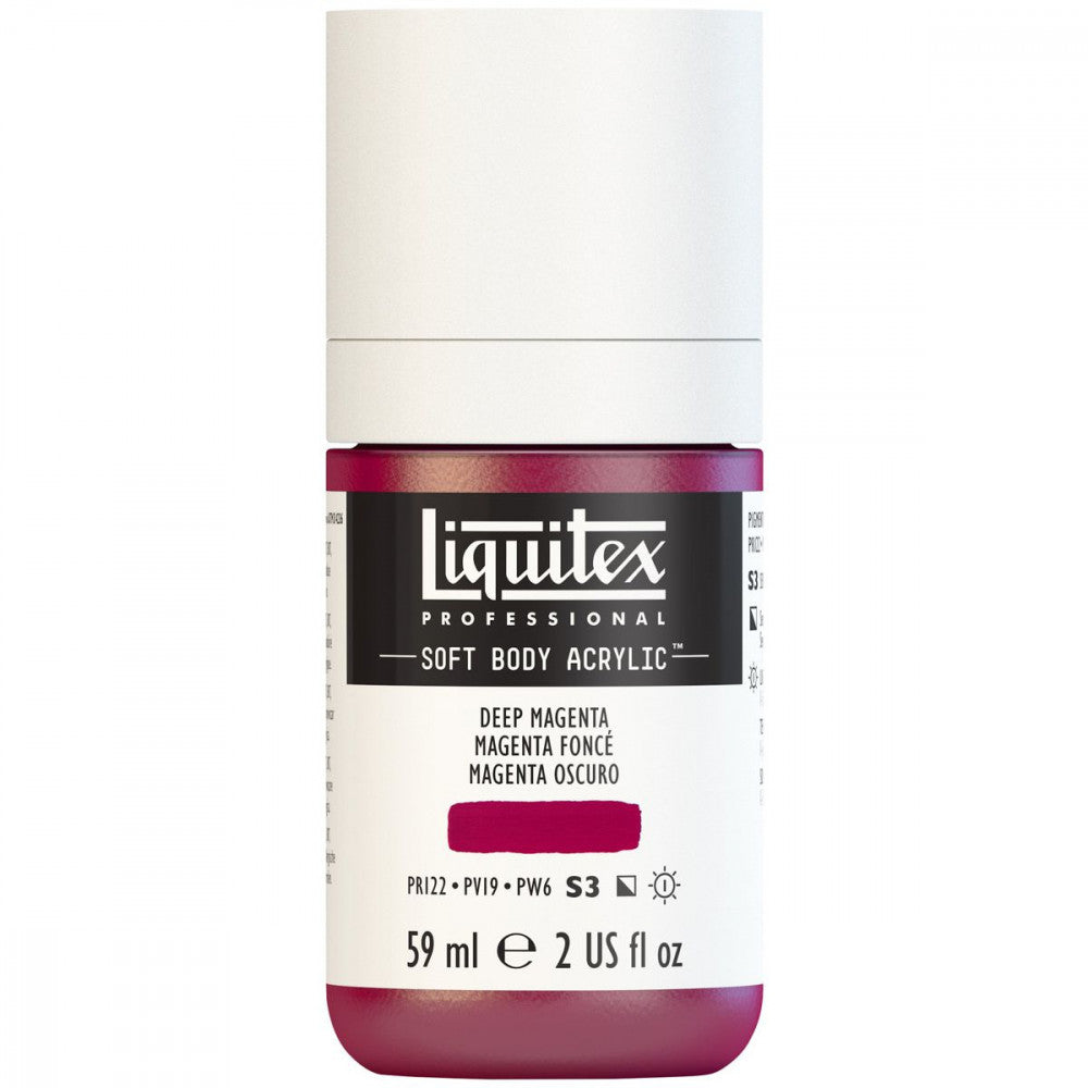 Tinta Acrílica Liquitex Soft Body 59ml S3 300 Deep Magenta