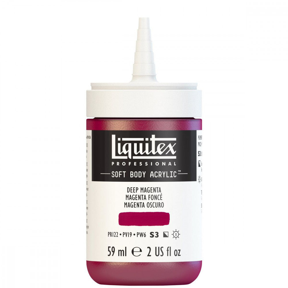 Tinta Acrílica Liquitex Soft Body 59ml S3 300 Deep Magenta