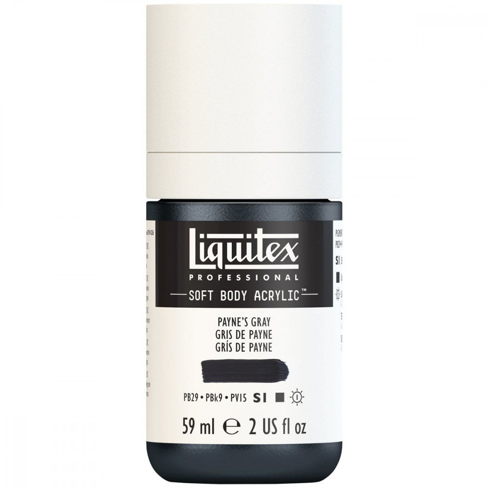Tinta Acrílica Liquitex Soft Body 59ml S1 310 Paynes Gray