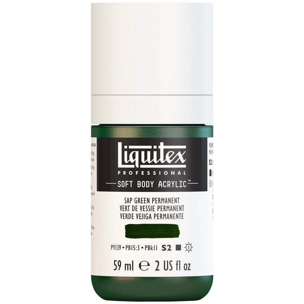 Tinta Acrílica Liquitex Soft Body 59ml S2 315 Sap Green Permanent