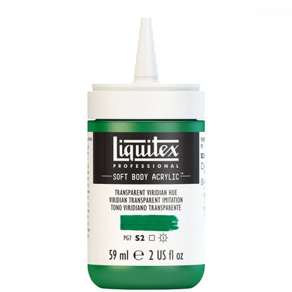 Tinta Acrílica Liquitex Soft Body 59ml S2 327 Transparent Veridian Hue