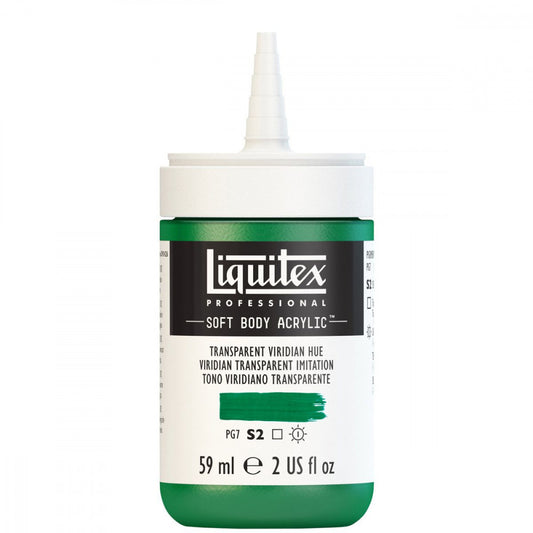 Tinta Acrílica Liquitex Soft Body 59ml S2 327 Transparent Veridian Hue