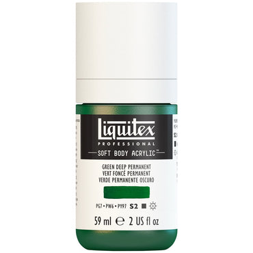 Tinta Acrílica Liquitex Soft Body 59ml S2 350 Deep Green Permanent