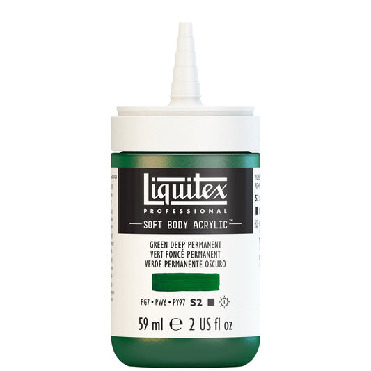 Tinta Acrílica Liquitex Soft Body 59ml S2 350 Deep Green Permanent