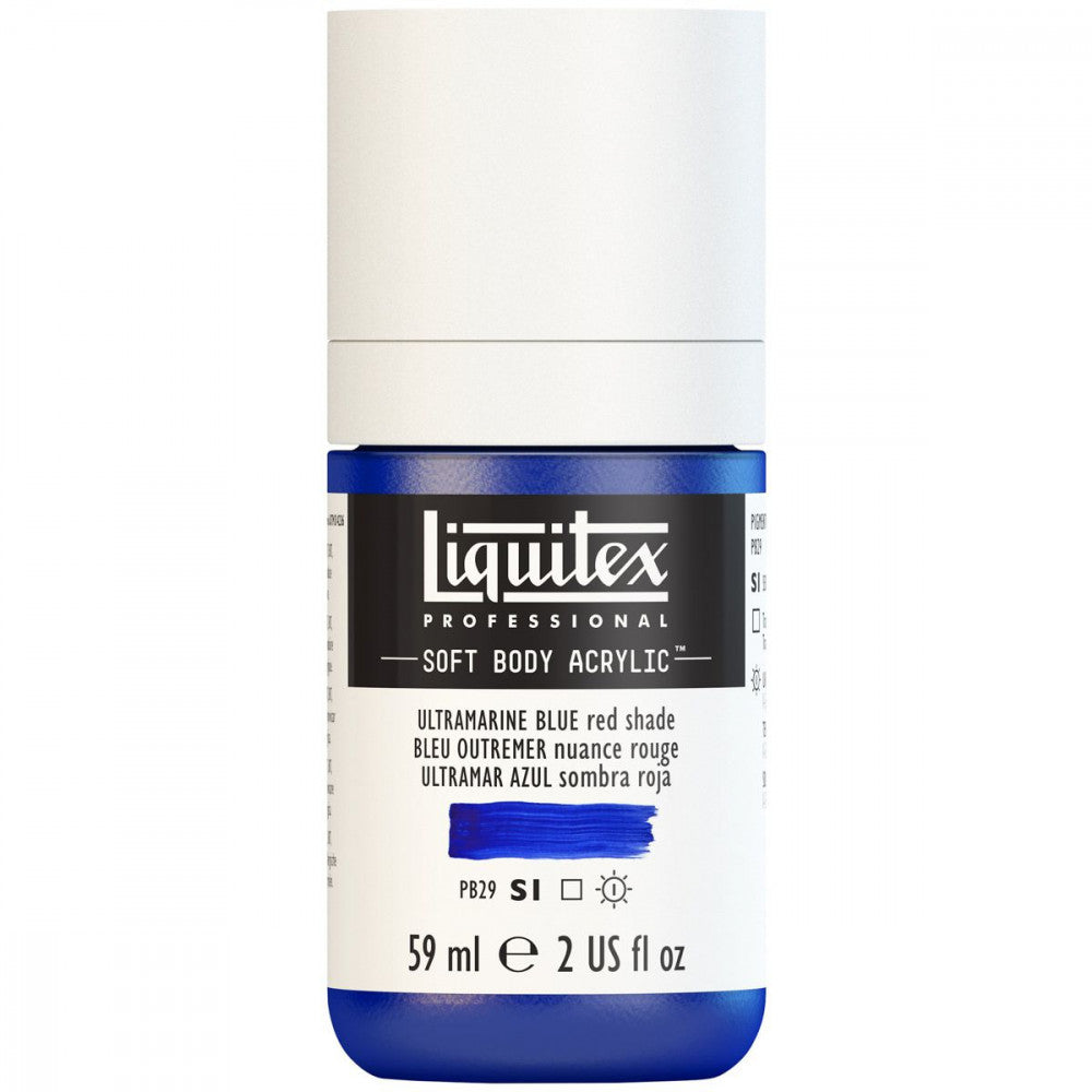 Tinta Acrílica Liquitex Soft Body 59ml S1 382 Ultramarine Blue Red Shade