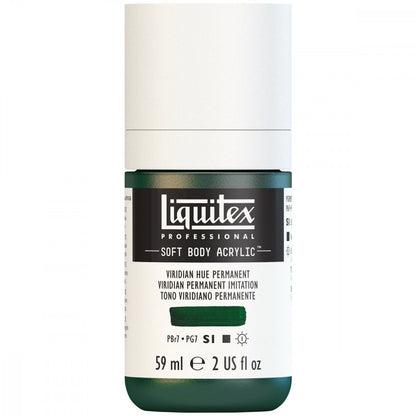 Tinta Acrílica Liquitex Soft Body 59ml S1 398 Viridian Hue Permanent
