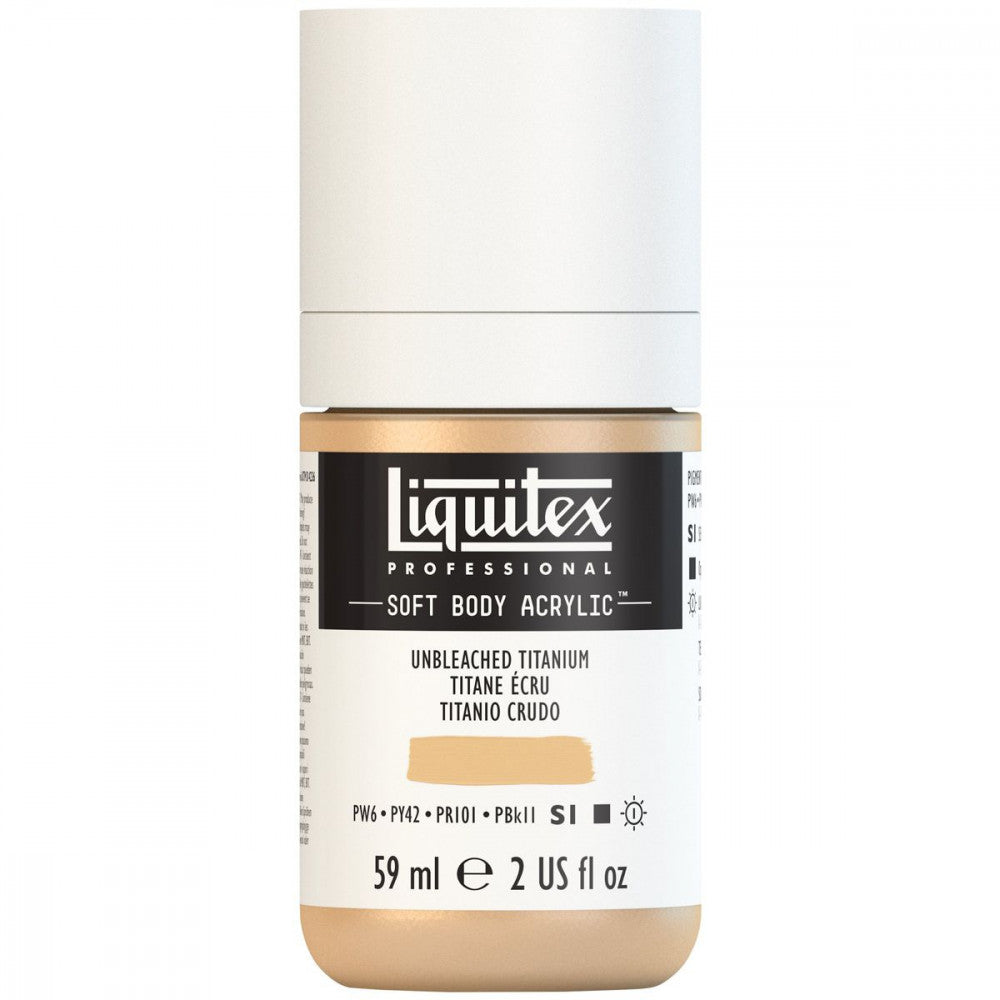 Tinta Acrílica Liquitex Soft Body 59ml S1 434 Unbleached Titanium