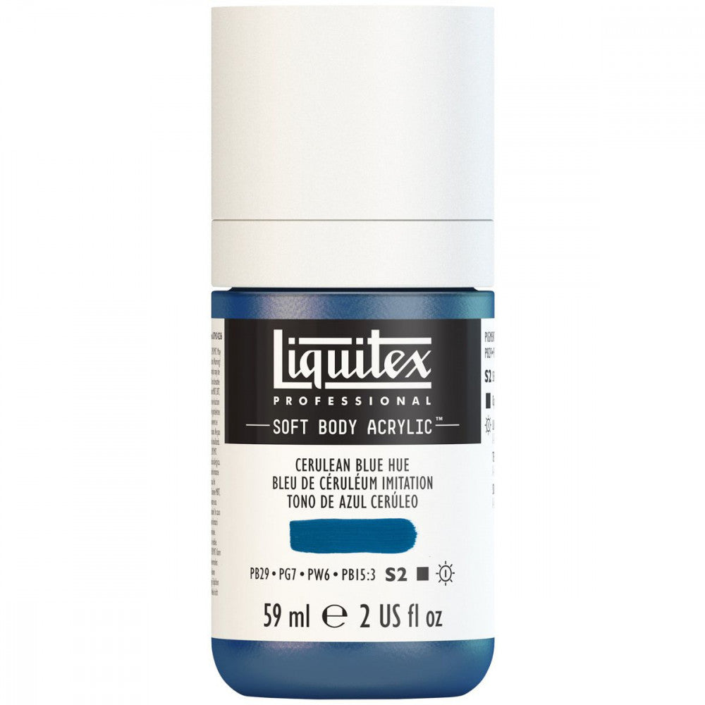 Tinta Acrílica Liquitex Soft Body 59ml S2 470 Cerulean Blue Hue